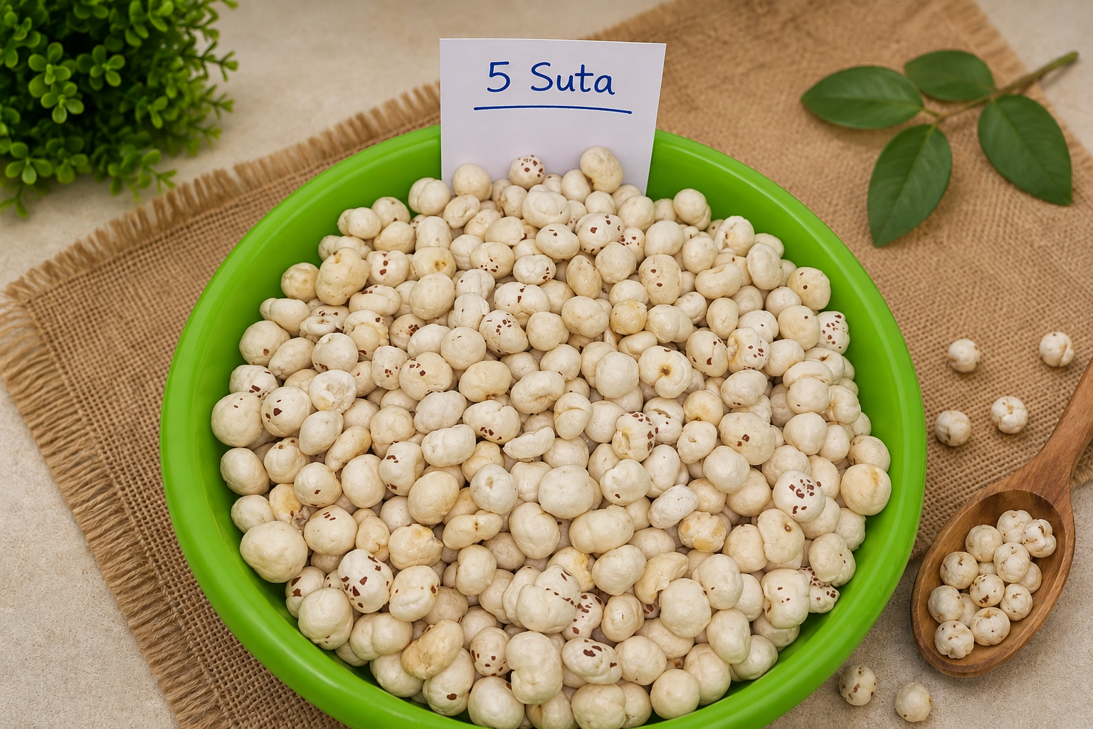 5 Suta Raw Phool Makhana